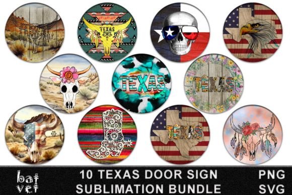 Download Texas Door Sign Bundle SVG | Sublimation - Sublimation Collection
