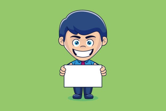 Download Businessman Holding a Blank Sign - Blank sign Collection