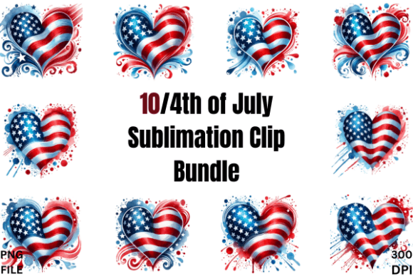 Download 4th of July Sublimation Clip Bundle - Sublimation Collection