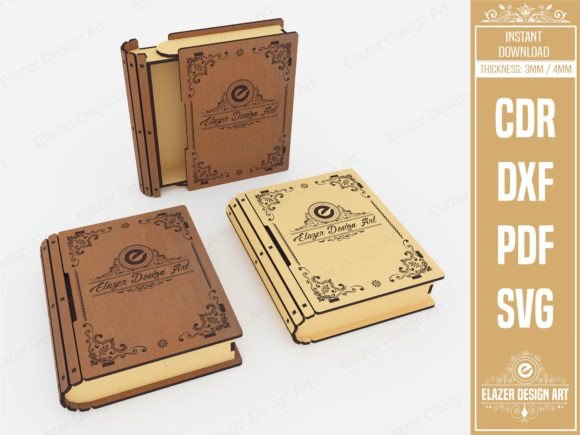 Download Slider Book Box Laser Cut Svg Files - Laser cut svg files Collection